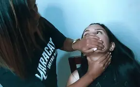 Teacher dominates blonde bimbo in pervy lesson