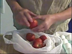 Sexy Dutch girl milf gilf cooks breakfast