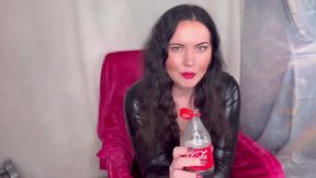Miss Ffw Enjoys a Bottle of Cola & Burping
