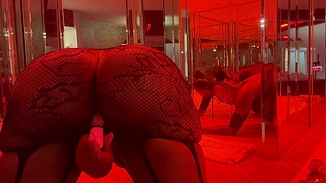 Marrijanee pierced pussy popping sipping cocktail