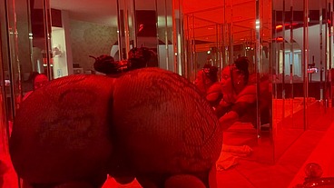 Marrijanee pierced pussy popping sipping cocktail