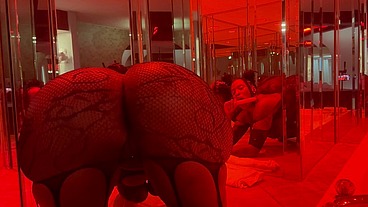 Marrijanee pierced pussy popping sipping cocktail