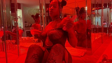 Marrijanee pierced pussy popping sipping cocktail