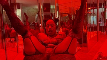 Marrijanee pierced pussy popping sipping cocktail