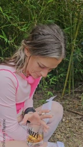 Quick smoke break before getting face-fucked