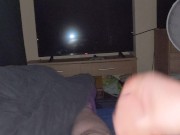 Squirting out a big load of cum