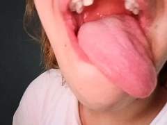 caroline honey - Exploring My Big Tongue