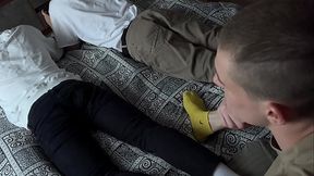 Twink 18+ Stepbrought his friends to visit - while they were playing on the console, he and his StepFather fucked them