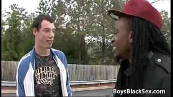 Black Gay Dude Fuck White Skinny Twink Hard In His Tight Ass 04