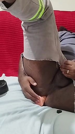 Home Alone Masturbating and Cumming in the Boot with