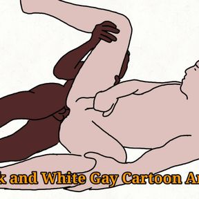 Black and White Gay Cartoon Anime