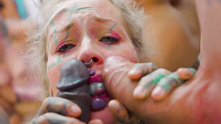 Squirting Orgy With Tattooed Sluts And Big Dick Anal Sex Ends With Huge Facials!