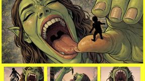 Hungry Ogress Devours Tiny Medieval Village Giantess Vore AI