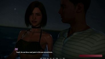 Dominos Beach 13 - Zoe HJ, BJ &amp_ Fingering Fun With John