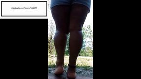 Brig_Sexi_Hot itches feet out sandals outside