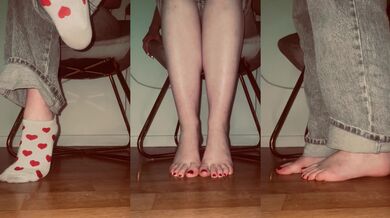 White socks on your mistress's gorgeous feet