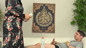 ”A big breasted female in a hijab got a really hard gift”