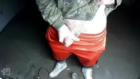 Young 18+ Hairy Guy Enjoys Solo Cum Session in the Garage