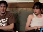 Straight dudes play with cocks and feet until a blasting end