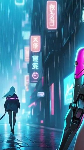 A Futuristic World with Beautiful Women and Cyborgs