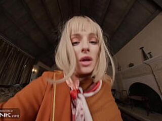 VR Conk: Busty Ashley Graham Gives A Sloopy Blowjob And Rides Your Cock In A Cosplay Parody