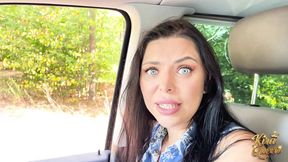 kira queen is rescued from the road and fucks her helpful driver!