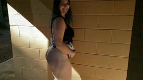 Exhibitionist Slut Flashes and Fucks In VERY Public Areas