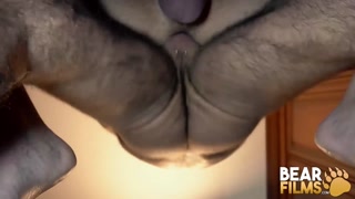 BEARFILMS Inked Daddy Marc Angelo Raw Fucks Submissive Cub
