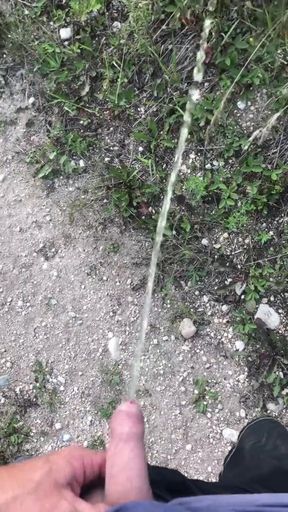 Solo Male Outdoor Peeing Compilation