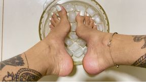 stepping on ice