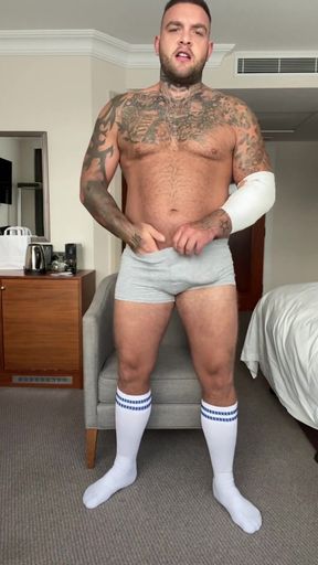 Solo Underwear and Socks Jerk off