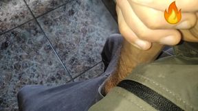 Juicy Big Fat Cock Gets Salivated and Masturbated at My Straight Friend's House (big Cumshot)!