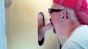 Gloryhole Cock Suck and Cum Gulp