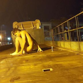 Dancing naked in a truck and stuffing toys into the back hole (Part 1)