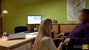 LOAN4K Naughty babe Nathaly gives her shaved pussy to loan agent