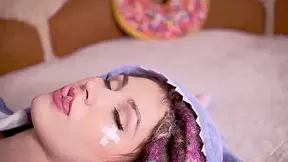 Foot Fetish, Licking Toes, Footjob Oil And Cum On Feet Cute Girl