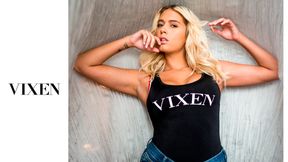 Glamorous girls Athena Palomino and Vicki Chase fuck with a big boss