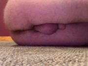 Sideways Naked Carpet Pee