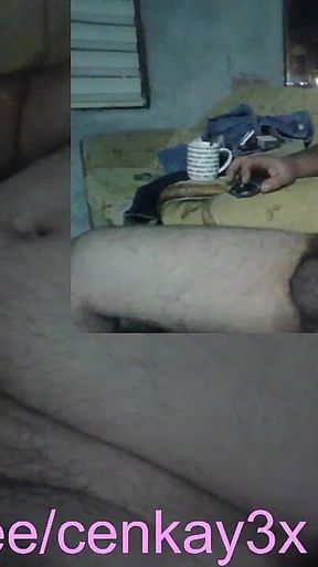 Stepdaddy Bear Masturbates with a Cigarette in His Mouth and Cums