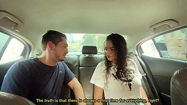 Innocent brunette fucks a stranger for money - Sara Films