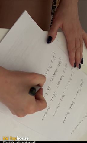 Composing Sketch for My Slave's Tattoo