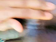 Sissy milf try to masturbate her tiny clitty but it is so small it couldn't fit in a hand