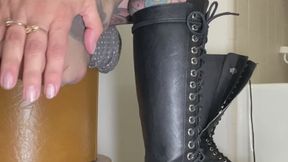 Boots, socks, nylons, long toes