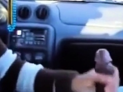 BBC gets a handjob in the car