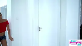Stepsisters share a tasty cock in a wild Euro swap