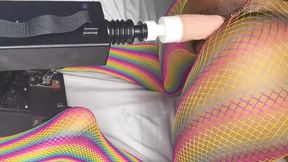 Stepmommy Fucks Self with Fucking Machine