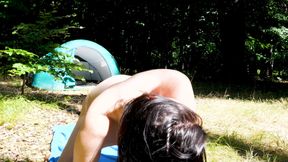 Show me your tits Charlie. Czech nudist camp porn.