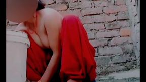 Hot Sexy Lavanya Is Taking a Bath by Rubbing Her Sexy Body, She Is a Very Beautiful Hot Sexy Girl, Taking off All the Clothes Fr