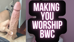 Making You Worship BWC: Big White Cock Encouraged Bi Cock Worship Princess Piper