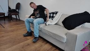 Black Sissy Cuck fucked by the Wife's White BWC Bull Lover